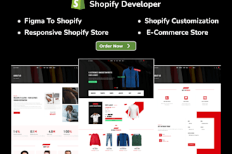 design and develop a premium shopify ecommerce store