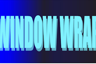 do creative vehicle wrap, car window and window posters
