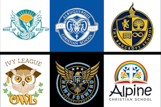 design school, university, preschool, daycare, childcare logo