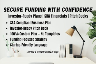 write business plan sba pitch deck investory ready financial plan