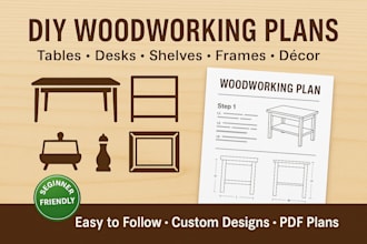 do DIY woodworking plans for tables, desks ,shelves, frames ,and ,wood, decor