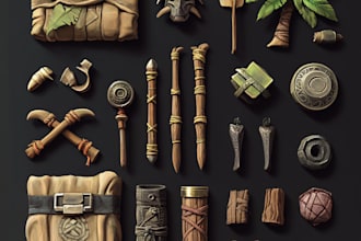 design custom vrchat asset weapon props accessories