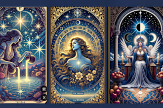 design tarot card design oracle card artist for tarot deck design spirtual card