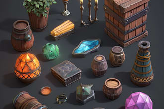 create custom sword armor props weapon accessories for game