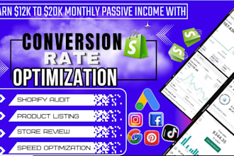 do conversion rate optimization cro audit to increase sales, leads shopify cro