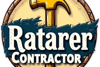 design high quality vintage contractor logo with fastest delivery