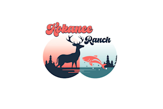 design unique fishing hunting logo