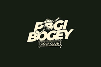 design golf brand street wear apparel company logo