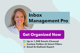 declutter, clean and organize your gmail or outlook inbox