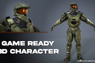 model high quality 3d characters for animation, games, or film