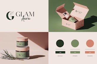 design your brand style guide, brand book, and professional logo