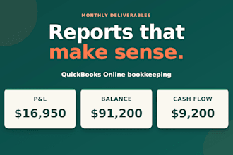 do quickbooks online setup, cleanup and bookkeeping