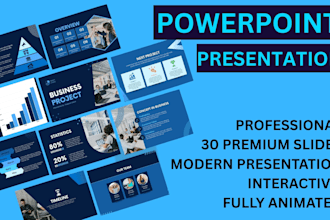 make a professional powerpoint template animated slides