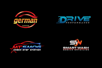 make a auto dealership, car detailing, automotive and car wash logo design