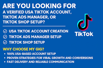create USA tiktok account, USA tiktok account creation, USA tiktok