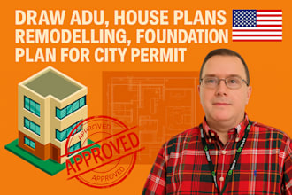draw adu, house plans remodelling, foundation plan for city permit