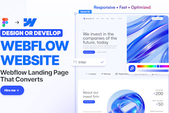 build a custom webflow website as your webflow developer