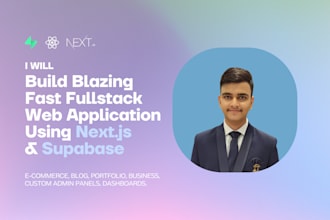 build fullstack nextjs apps with supabase backend