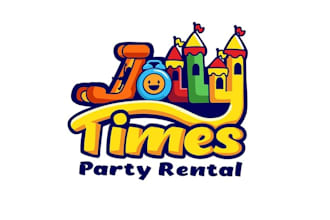 design looking unique party rental business logo