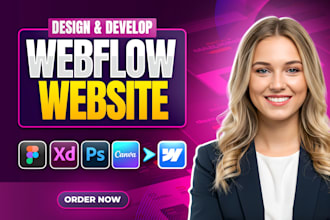 design or develop webflow website, figma to webflow, webflow expert