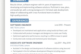 professional modern CV design with infographics and editable file