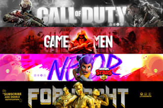 design an custom youtube gaming banner