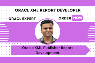 design and develop oracle XML publisher bi publisher, 6i, 10g, 11g reports