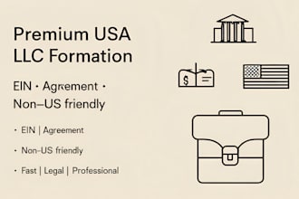 professionally create your US llc and handle ein, 5472, and all irs paperwork