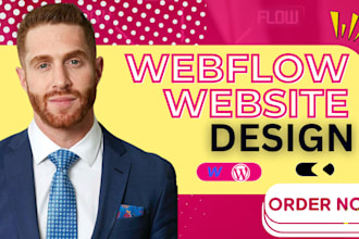 design or develop webflow website, landing page