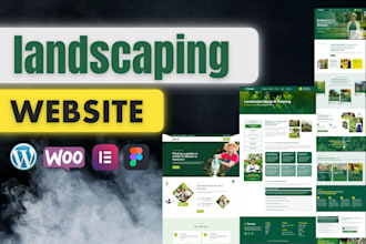 design a professional landscaping, lawn care and gardening wordpress website