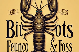 design high quality vintage lobster logo for your business