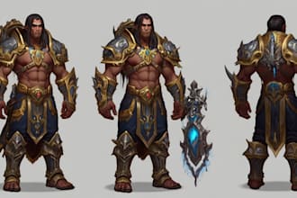 draw your oc, world of warcraft or dnd fantasy character