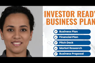 prepare a topnotch business plan, proposal, pitch deck, financial analysis