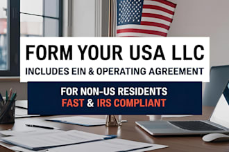 register your US llc apply for ein  and file 5472 1120 1040