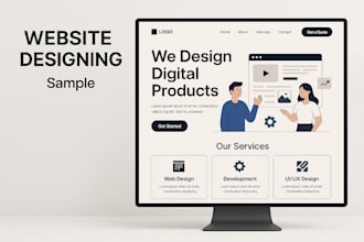 design in figma or canva and develop websites using HTML CSS javascript