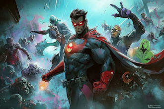 draw you as an amazing superhero