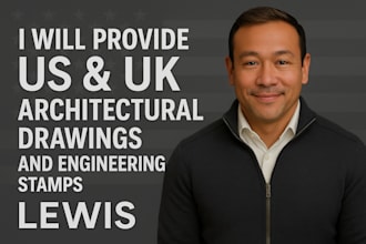produce US, UK architectural engineering stamps and drawings