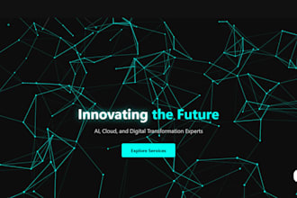 create a custom website, 3d animated content, mobile app, and ai chatbot