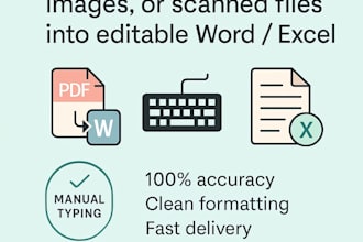 accurately convert PDF to word or retype scanned documents