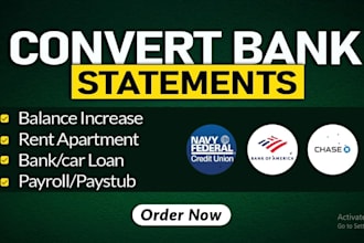 prepare bank reconciliation and financial statements
