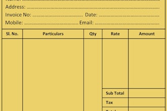 design custom bill books, receipt books or invoice book