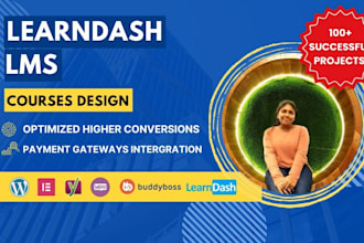 design your courses using learndash wordpress lms website