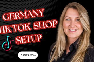 setup germany tik tok shop, german tiktok shop dropshipping  shop manager