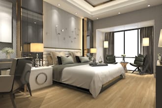 render luxury interior designs in 3d, room, villa, livingroom