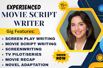 write blockbuster movie script screenwriting screenplay tv pilot film script