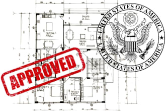 draw custom stamp ready house layout plans based on your requirements