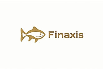 design awesome clean fish outline minimalist logo   12 hours with