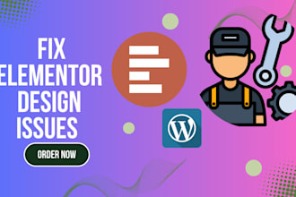 fix elementor layout, responsive, and design issues