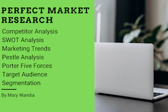 do market research, competitor analysis, swot and pest analysis, segmentation