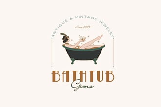 design innovative antique vintage jewelry shop logo